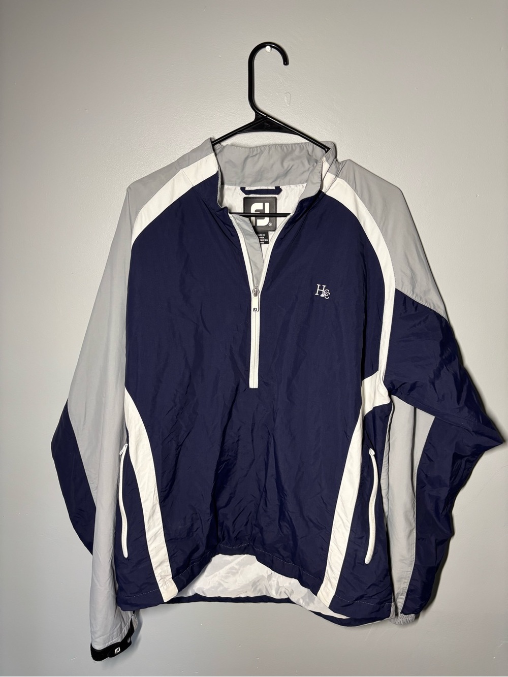 FootJoy Golf Navy & Gray Men's Windbreaker Jacket